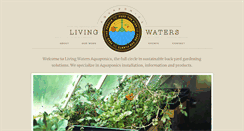 Desktop Screenshot of livingwatersaquaponics.com