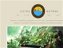 Tablet Screenshot of livingwatersaquaponics.com